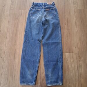 80's Vintage Lee Pleated Jeans Kids 14 Slim Made in USA Straight Leg Denim Union